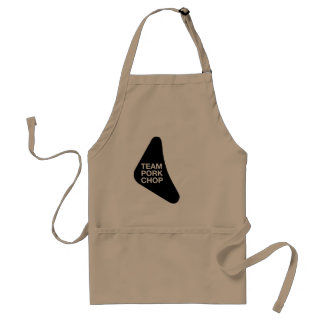 Black Pork Chop Design Adult Apron