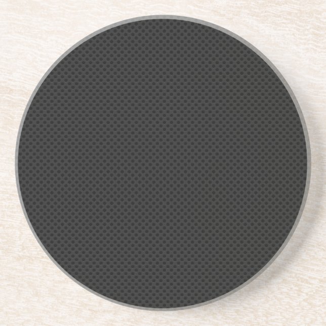 Black Porous Metal Sandstone Coaster (Front)