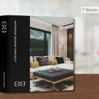 Black Portfolio Binder Interior Designers