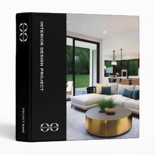 Black Portfolio Binder Interior Designers