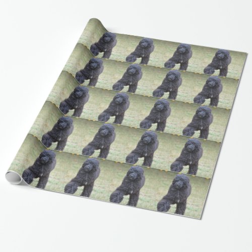 Black Portuguese Water Dog Wrapping Paper
