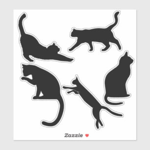 black posy cats sticker
