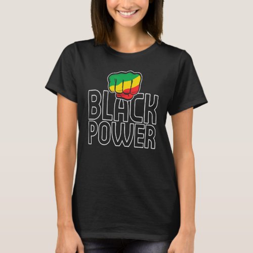 Black Power Africa Black African Black History Mon T_Shirt