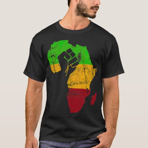 Black Power  Africa Retro Vintage Gift T_Shirt