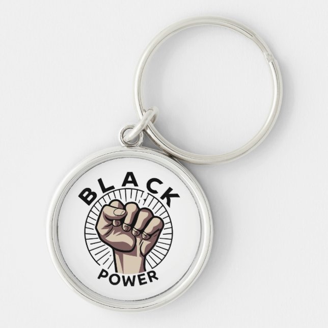 Black Power Afrocentric  Keychain (Front)