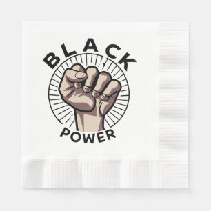 Black Power Afrocentric Napkins