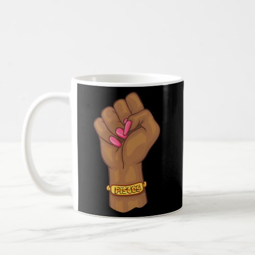 Black Power Feminist Pisces Zodiac Sign Coffee Mug