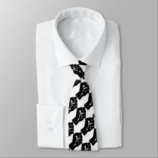 Black Power Fist Fashion Tie
