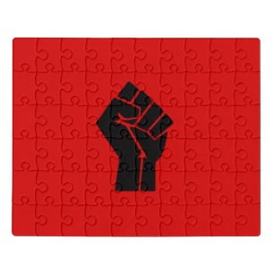Black Power Fist Jigsaw Puzzle