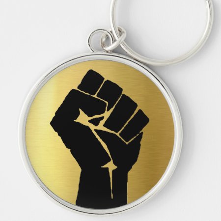 Black Power Fist Keychain
