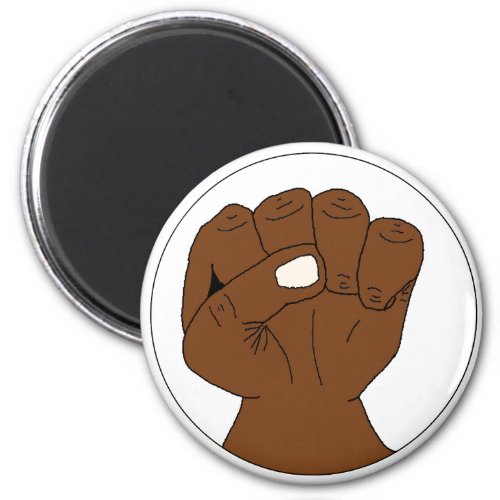 Black Power Fist Magnet