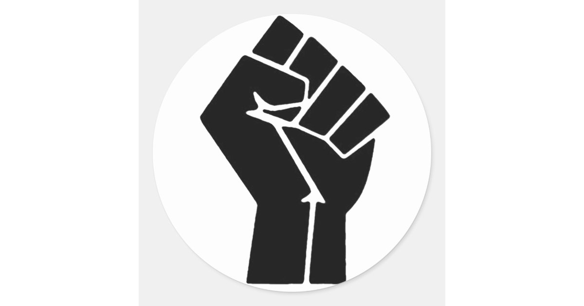 Black Power Fist Stickers | Zazzle