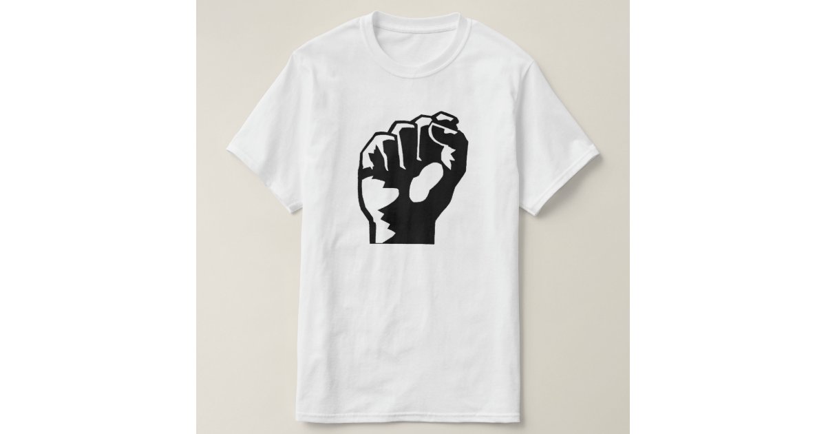Black Power Fist T-Shirt | Zazzle