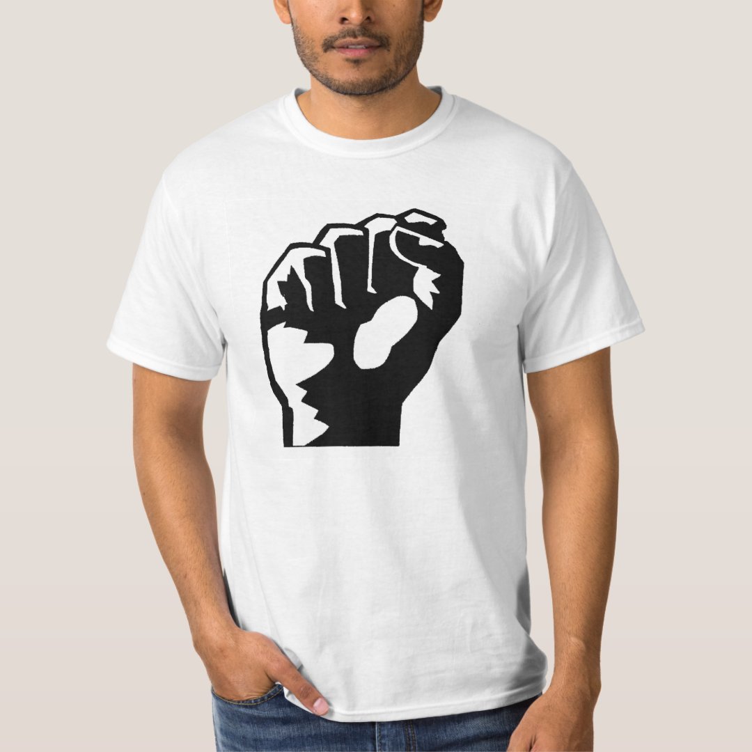 Black Power Fist TShirt Zazzle