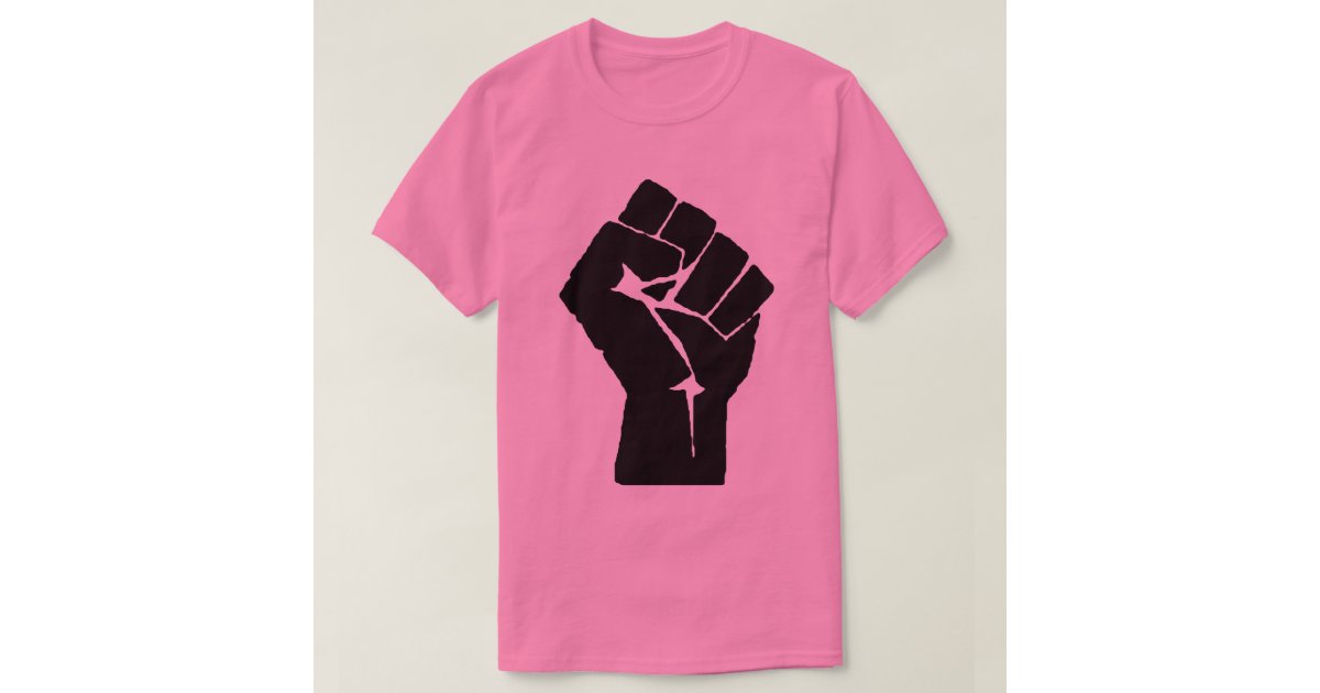 Black Power Fist TShirt Zazzle