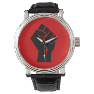 Black Power Fist Watch