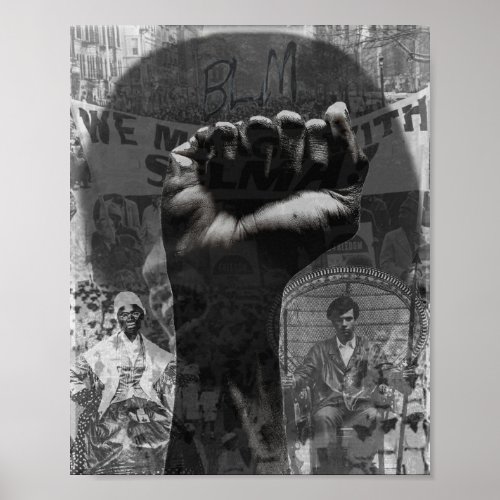 Black Power Montage Poster
