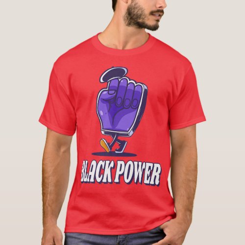 Black Power Panther Party Oakland 1966 Cartoon Fis T_Shirt