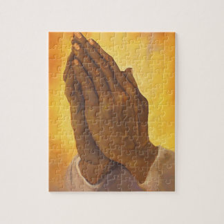 black praying hands jigsaw puzzle