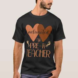 Black Pre K Teacher Preschool Black History Women T-Shirt