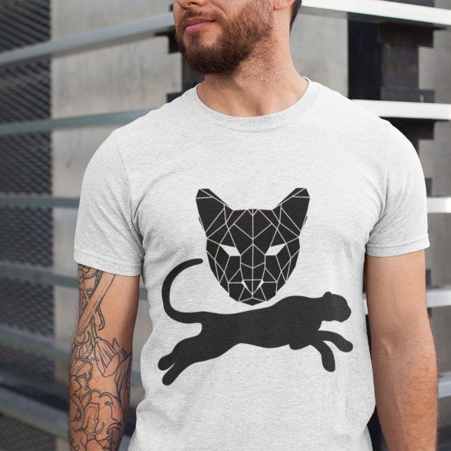 Black Predator In The Jungle Men Women White T-Shirt (Creator Uploaded)