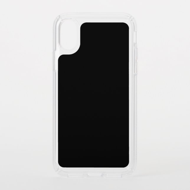 Black Presidio Stay Clear Speck iPhone XS Case (Front)