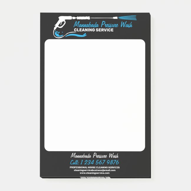 Black Pressure Power Washing Pro Clean Post-it Notes