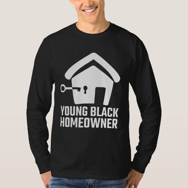 Black Pride First Time Homeowner Moving Announceme T-Shirt (Front)
