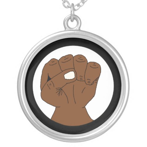 Black Pride Fist of Power Necklace