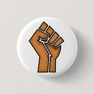 black pride fist unity history unity African brown Button