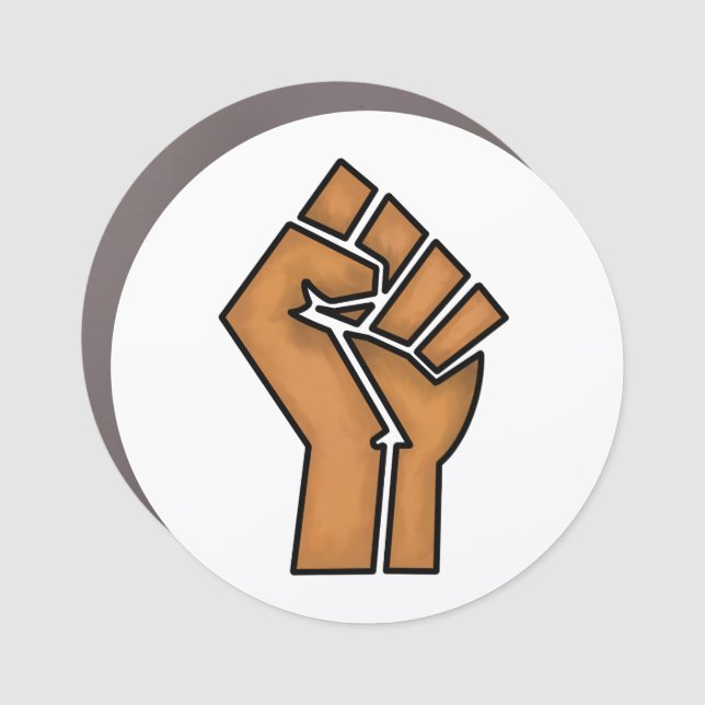 black pride fist unity history unity African brown Car Magnet (Front)