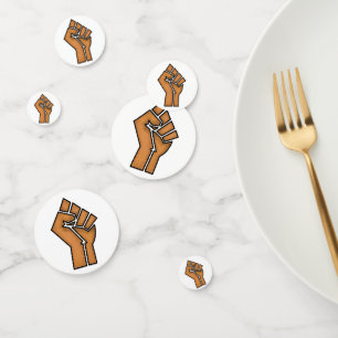 black pride fist unity history unity African brown Confetti