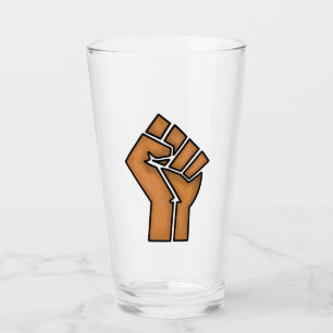 black pride fist unity history unity African brown Glass