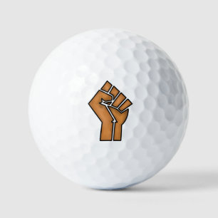 black pride fist unity history unity African brown Golf Balls