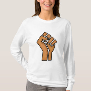 black pride fist unity history unity African brown T-Shirt
