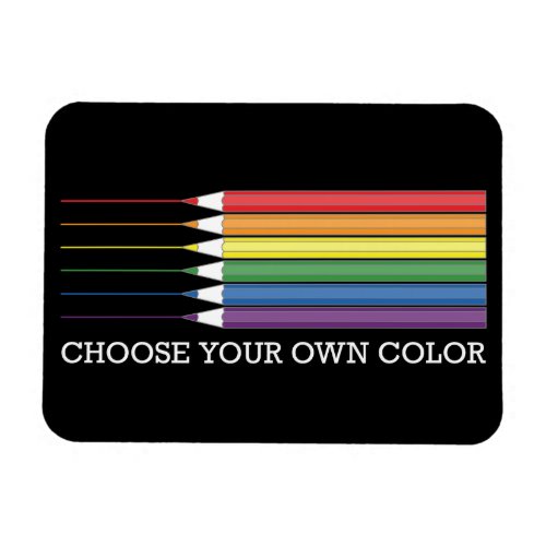 Black Pride Flag Rainbow Pencils LGBT Magnet