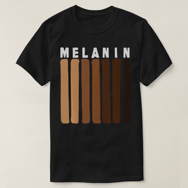Black Pride Melanin African American Gift  T-Shirt (Design Front)