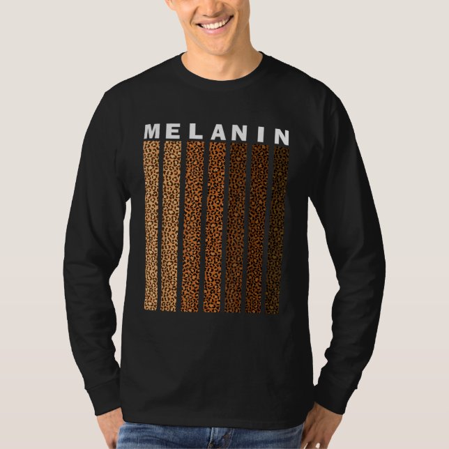 Black Pride Melanin Afro American Leopard Plaid Wo T-Shirt (Front)