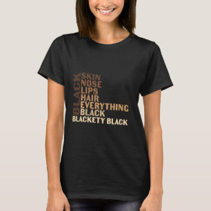 Black Pride Melanin For Women Men Afro Queens King T-Shirt