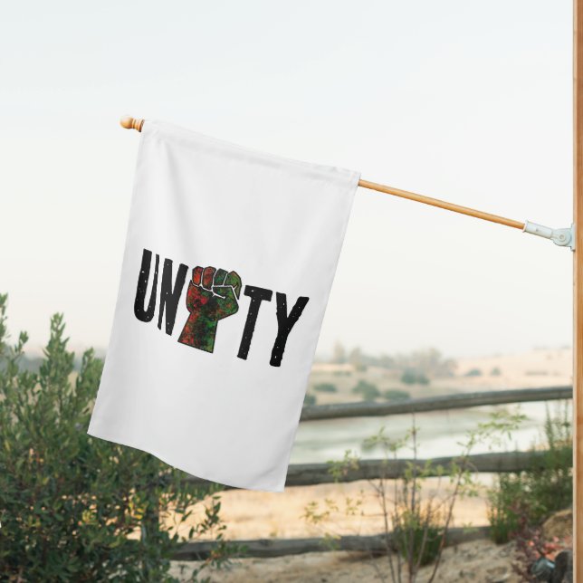 black pride red green fist pan African flag unity  (Insitu (Back))