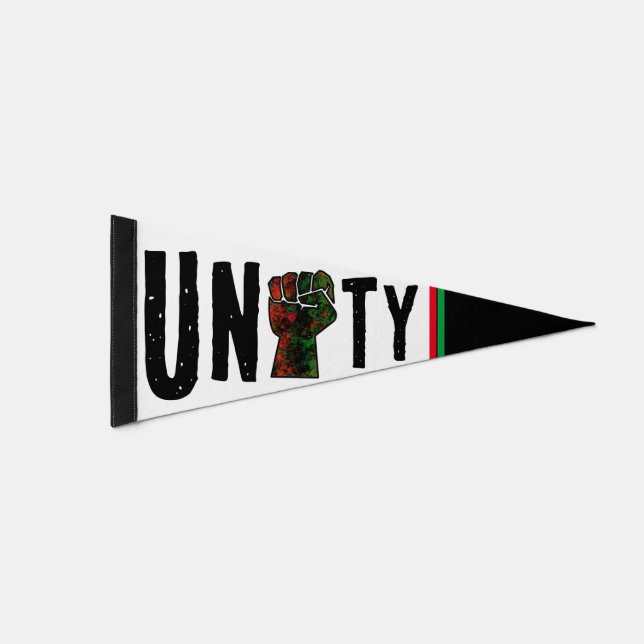 black pride red green fist pan African flag unity  (Front)