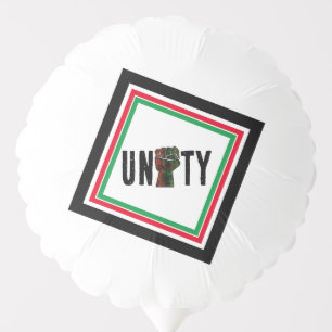 black pride red green fist pan African flag unity Balloon