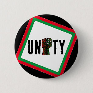 black pride red green fist pan African flag unity Button