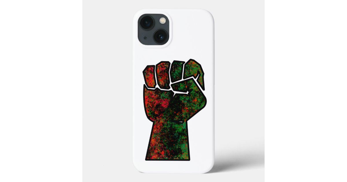 black pride red green fist pan African flag unity Case-Mate iPhone Case ...