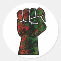 black pride red green fist pan African flag unity 