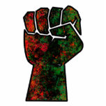 black pride red green fist pan African flag unity  Cutout<br><div class="desc">Black History Month fist in the pan African flag colors.  It is a symbol of Black solidarity and unity.</div>