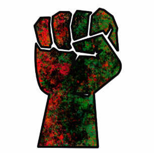 black pride red green fist pan African flag unity Cutout
