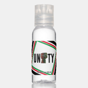 black pride red green fist pan African flag unity Hand Sanitizer