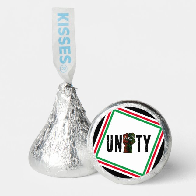 black pride red green fist pan African flag unity  Hershey®'s Kisses® (Front)
