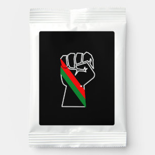 black pride red green fist pan African flag unity  Hot Chocolate Drink Mix